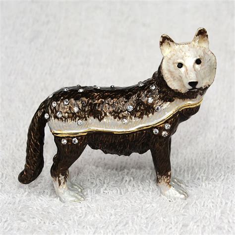 metal animal trinket boxes|collectible boxes with animals.